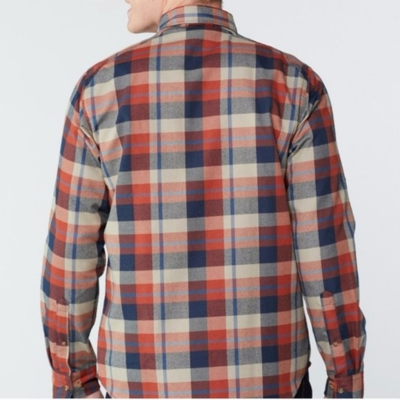 Men's XXL Fjallraven Fjallglim Flannel Shirt Red Blue Plaid EUC Gorpcore - Picture 2 of 14